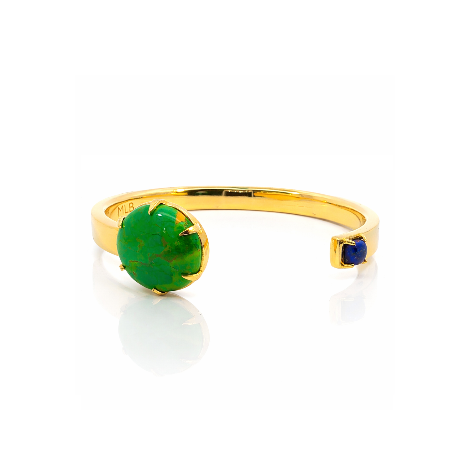 Candy Cuff Gold & Green/Blue