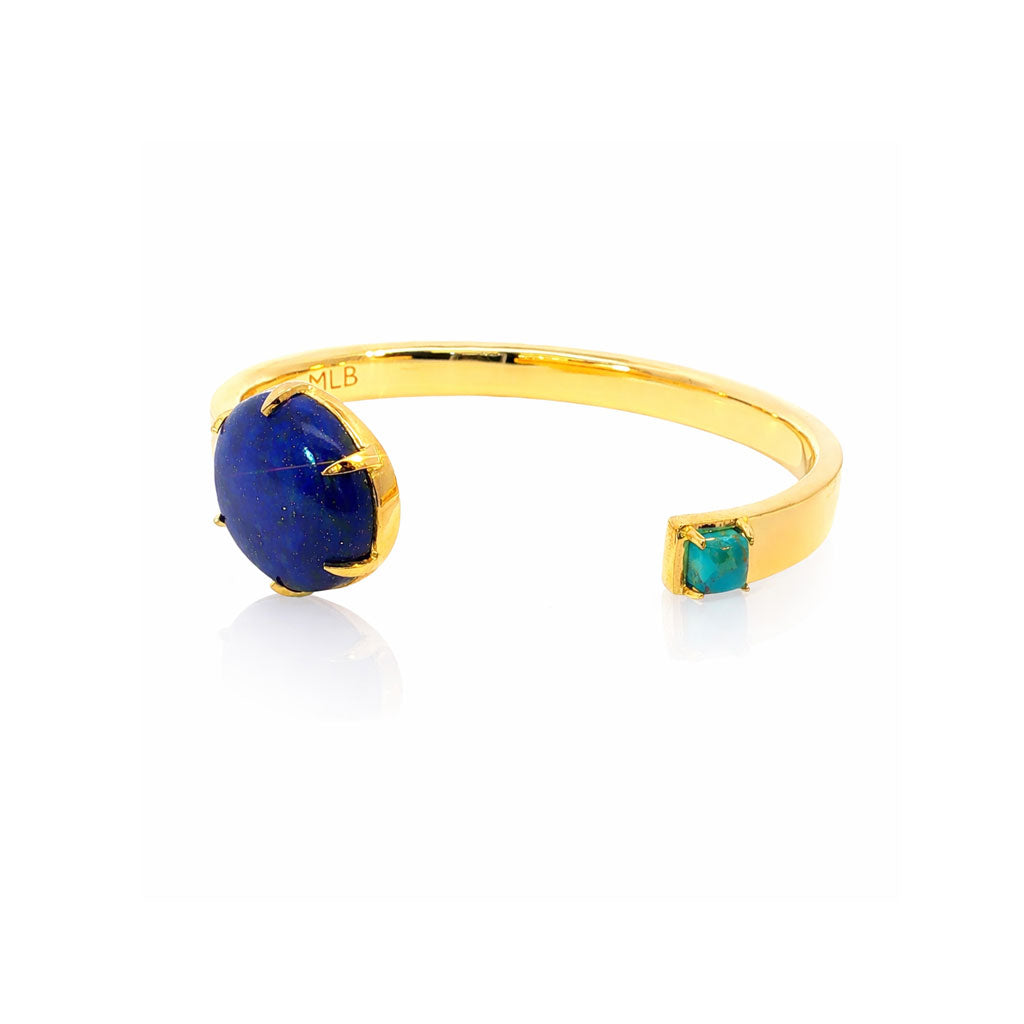 Candy Cuff in Gold & Blue