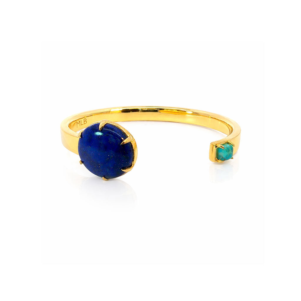 Candy Cuff Gold & Blue