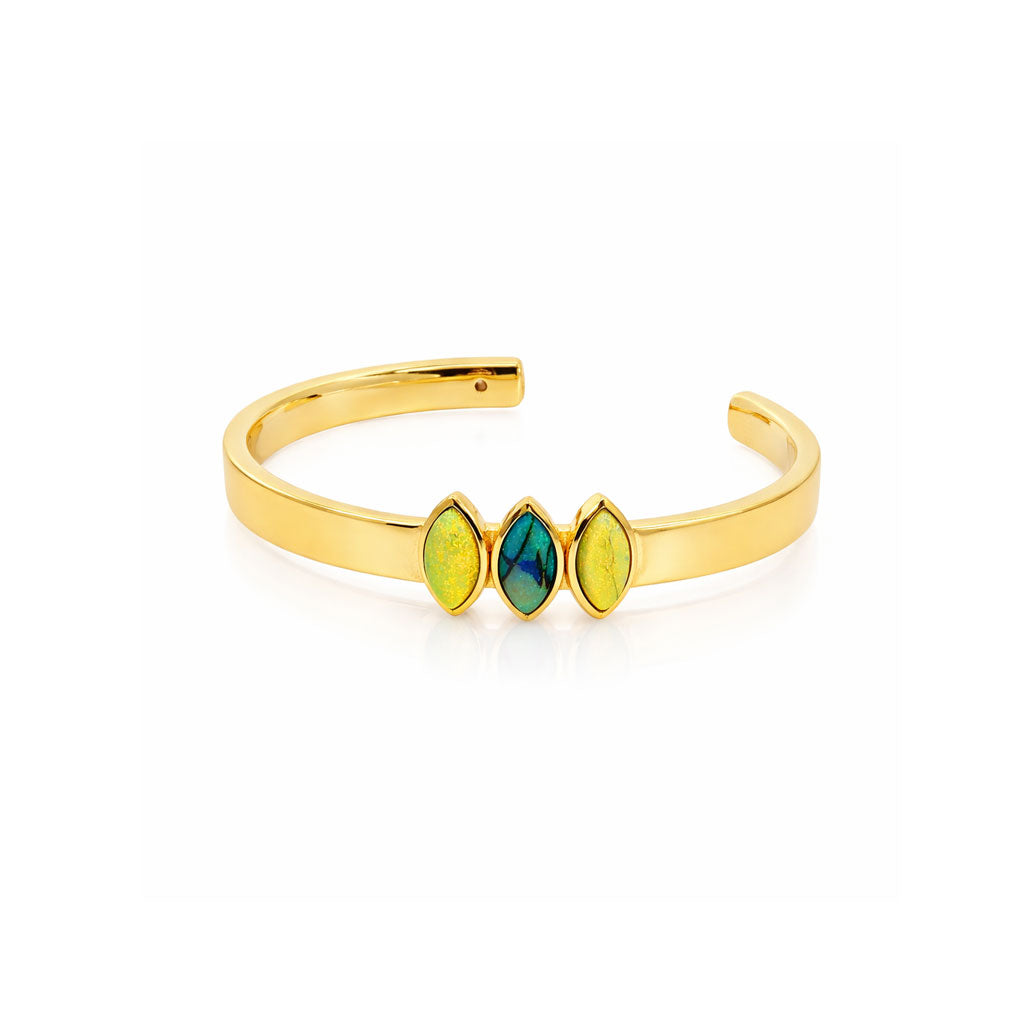 Marquise Trio Cuff in Gold
