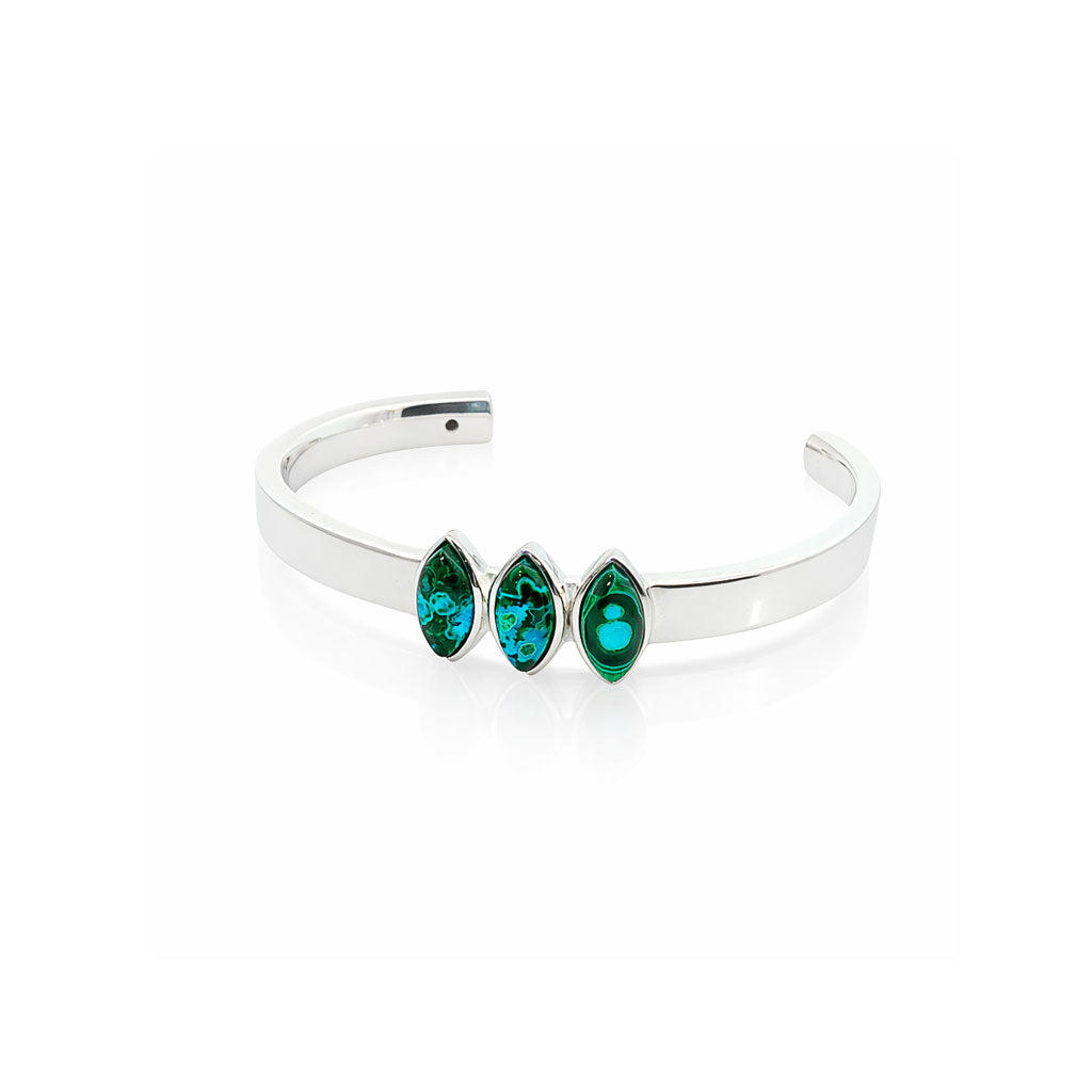 Marquise Trio Cuff in Silver