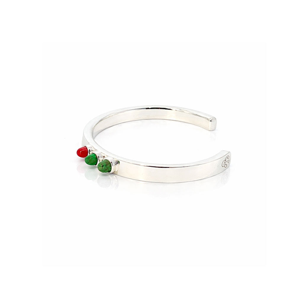 3-Bullet Cuff in Silver