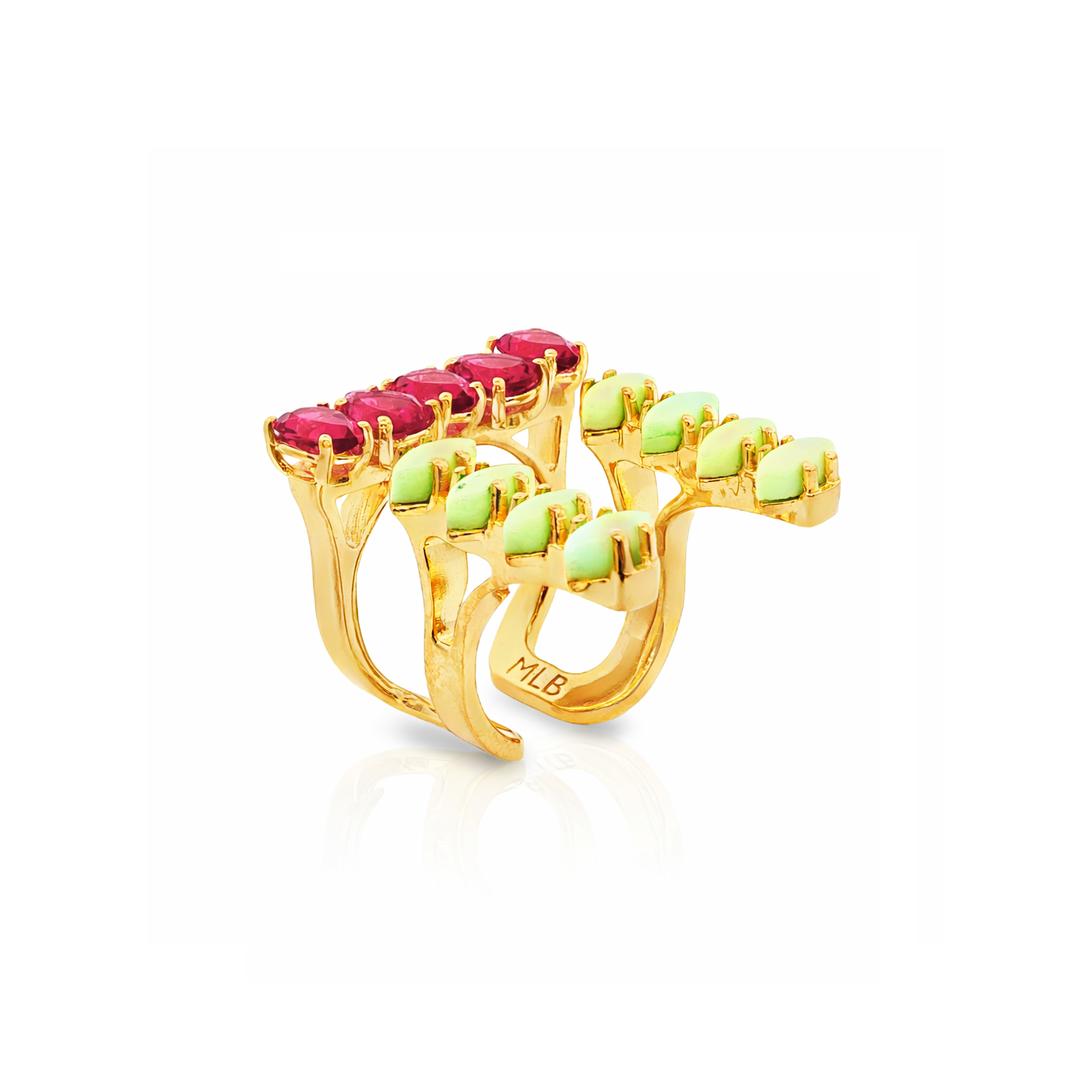Jardin Ring Tourmaline/ Chrysoprase