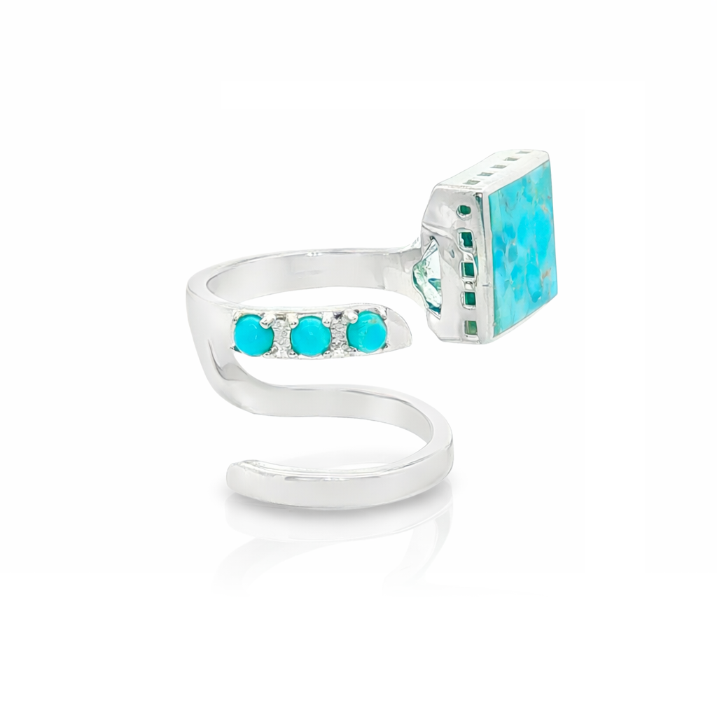 Petit Mondria Ring Silver with reflection