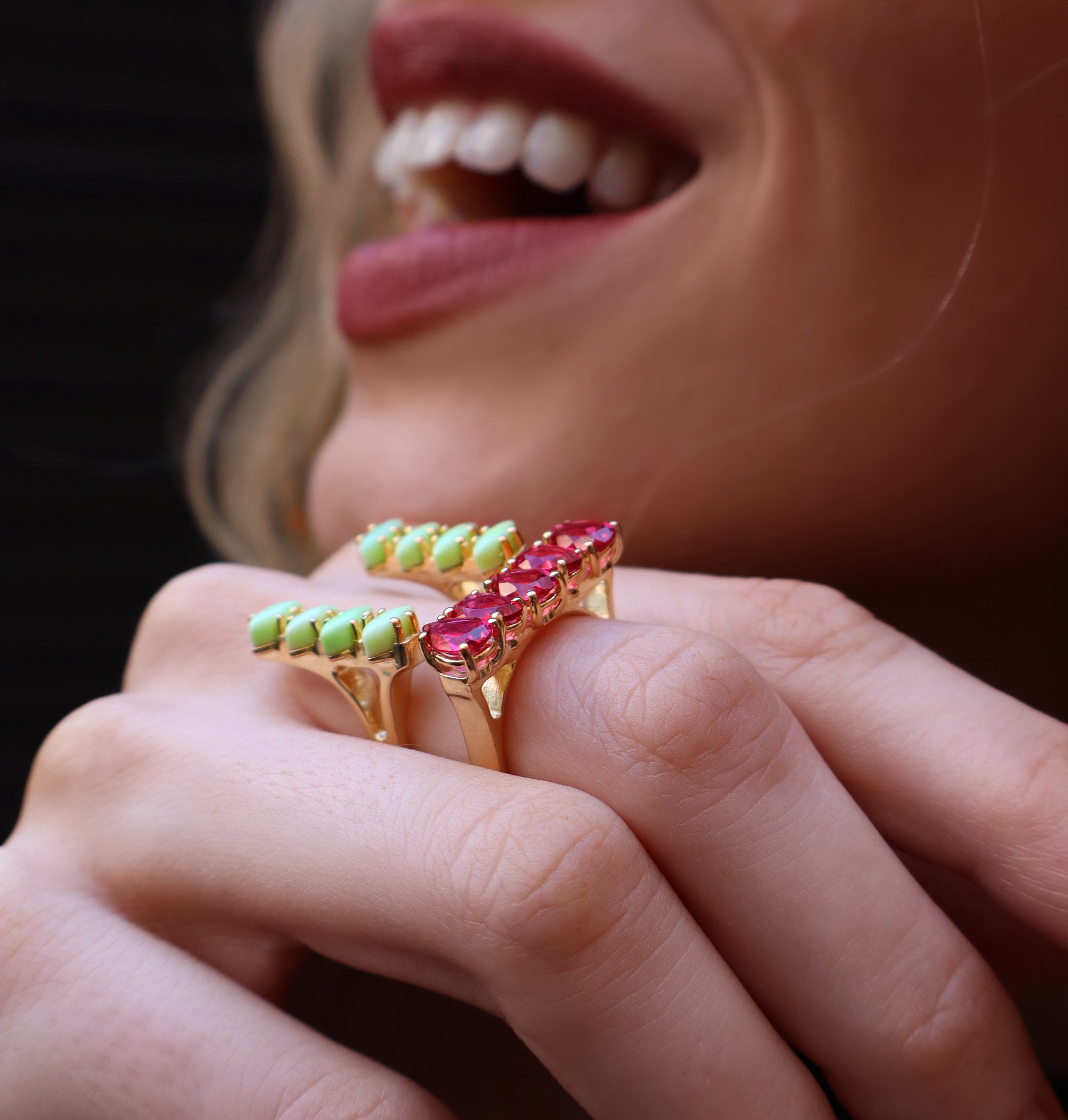 Jardin Ring Tourmaline/Chrysoprase